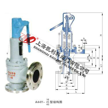 A44H、A44Y帶扳手彈簧全啟封閉式安全閥